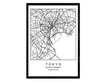 Lámina NACNIC Mapa Tokyo (A3)