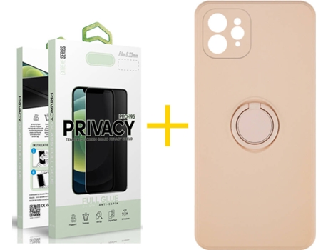 Carcasa + Protector de Pantalla para iPhone 11 Pro Max SKYHE Rosa Pastel