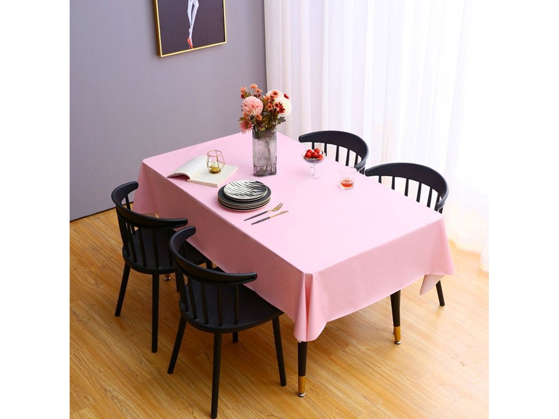 Rebe-mantel De Pvc Rectangular 60x104 Pulgadas Resistente Al Agua Y Aceite Para Mesa De Comedor Fiesta Camping Rosa Femenino