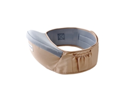 Taburete para bebé, suave y transpirable, con funda extraíble y bolsillo de almacenamiento para portabebés.