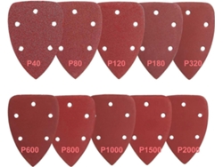 100 Triángulos De Lija 140x90mm 40-2000 Grit Para Lijadoras Eliminación De Óxido Pulido Madera Metal Plástico
