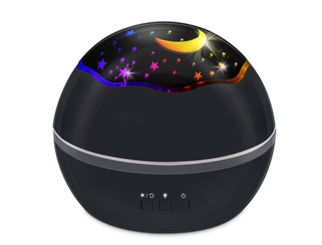 Bola Giratória 2 En 1 Proyector Star Ocean Preto Claro JEIIBRZUI