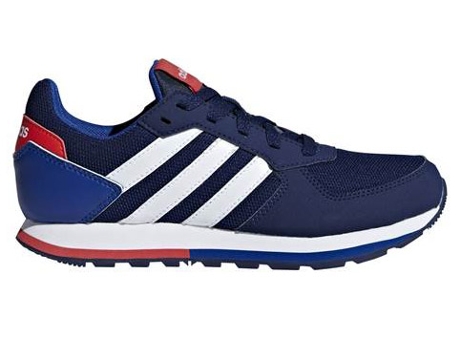 Zapatillas Deportivas ADIDAS 8K K Niños (Azul - Material Sintético, Tela - 36,6)