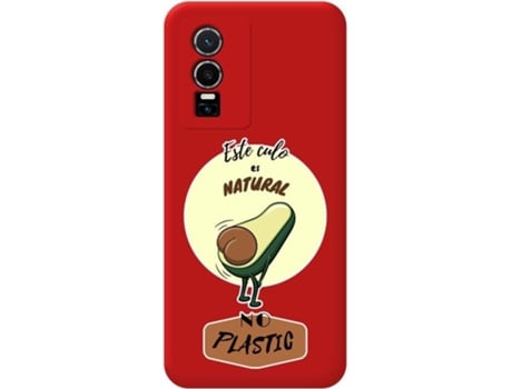 Carcasa para Vivo Y76 5G TUMUNDOSMARTPHONE Silicona Líquida Dibujos Rojo