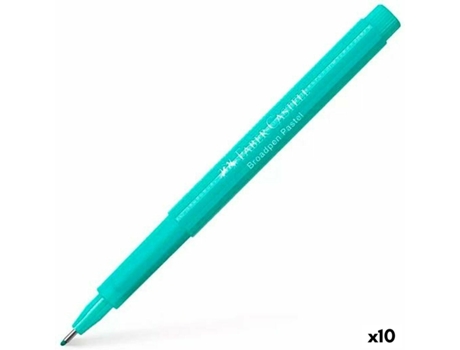Rotuladoras FABER-CASTELL Broadpen Document Turquesa 10 Unidades