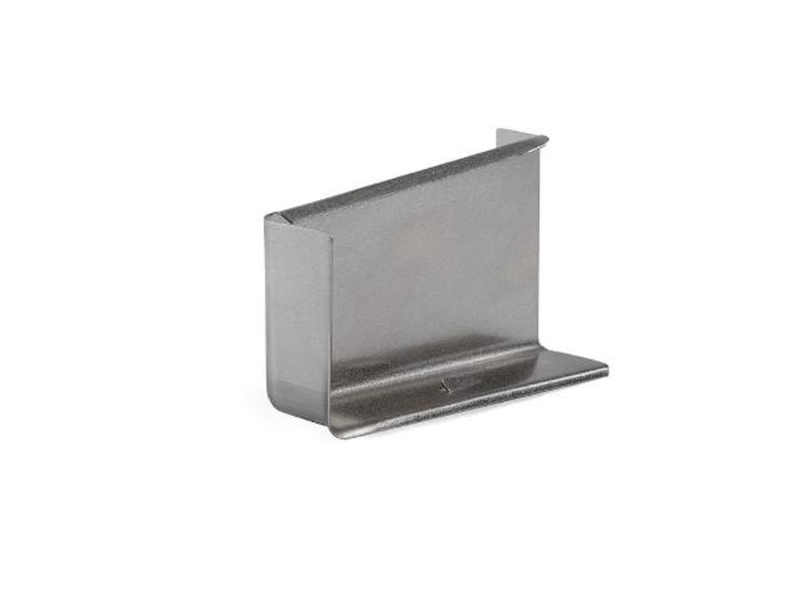 Placa cubresoporte 806 modelo logo acabados níquel y blanco mano izquierda acabado níquel satinad