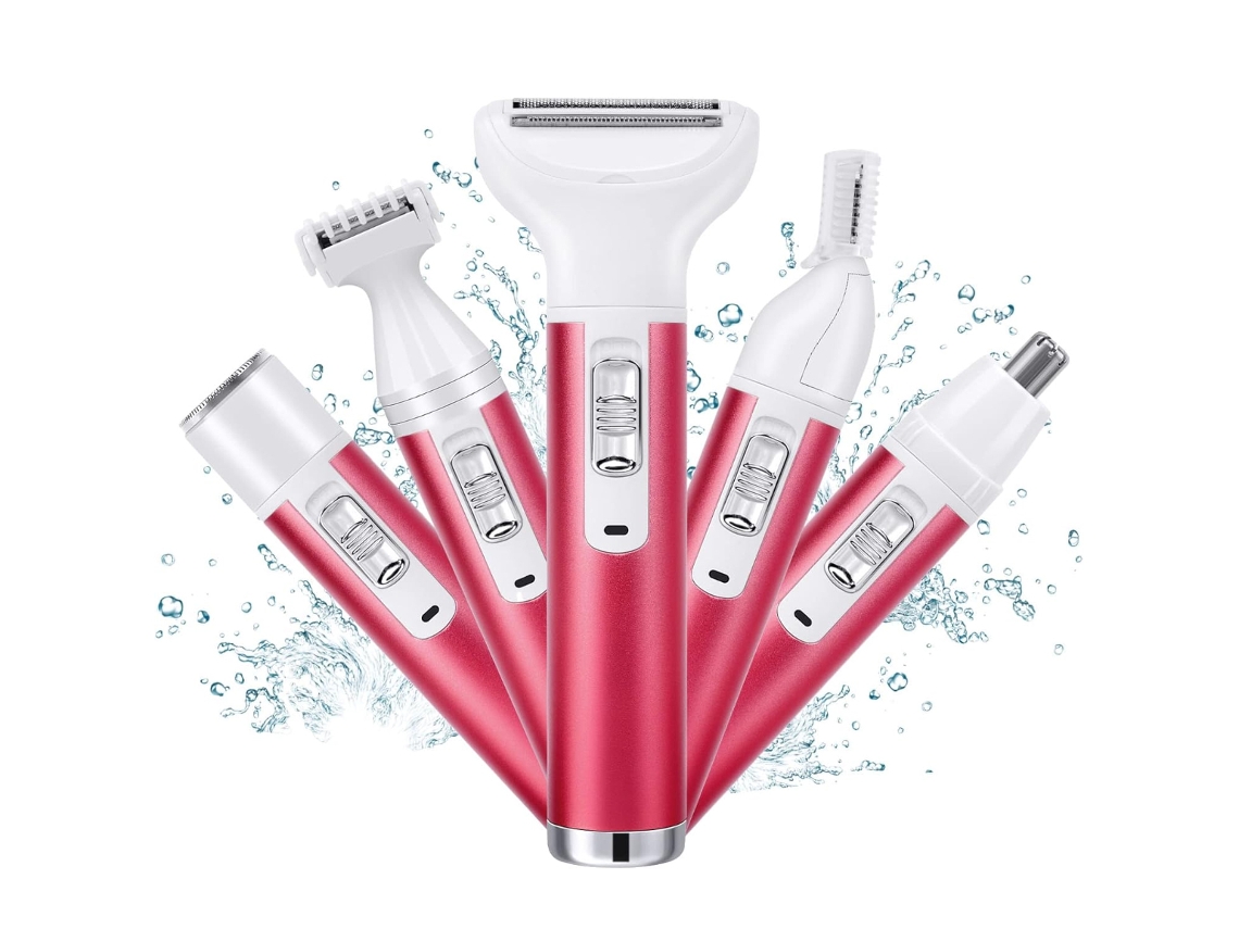 JILLIOPER Afeitadora Eléctrica Multifunción para Cabello, Cejas, Vello Facial y Zonas Íntimas, Afeitadora Corporal Completa