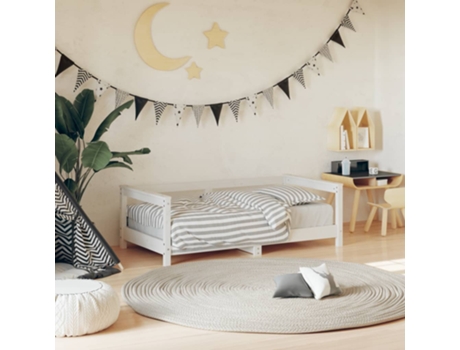 Estructura De Cama Para Niños VIDAXL Blanco Madera (70x140 cm)