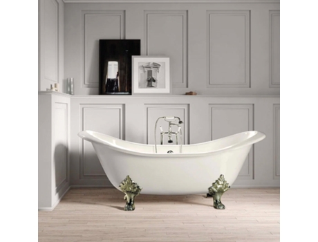 Bañera de Hierro Kingston Blanca 168 Cm Patas Doradas ROGIER & MOTHES