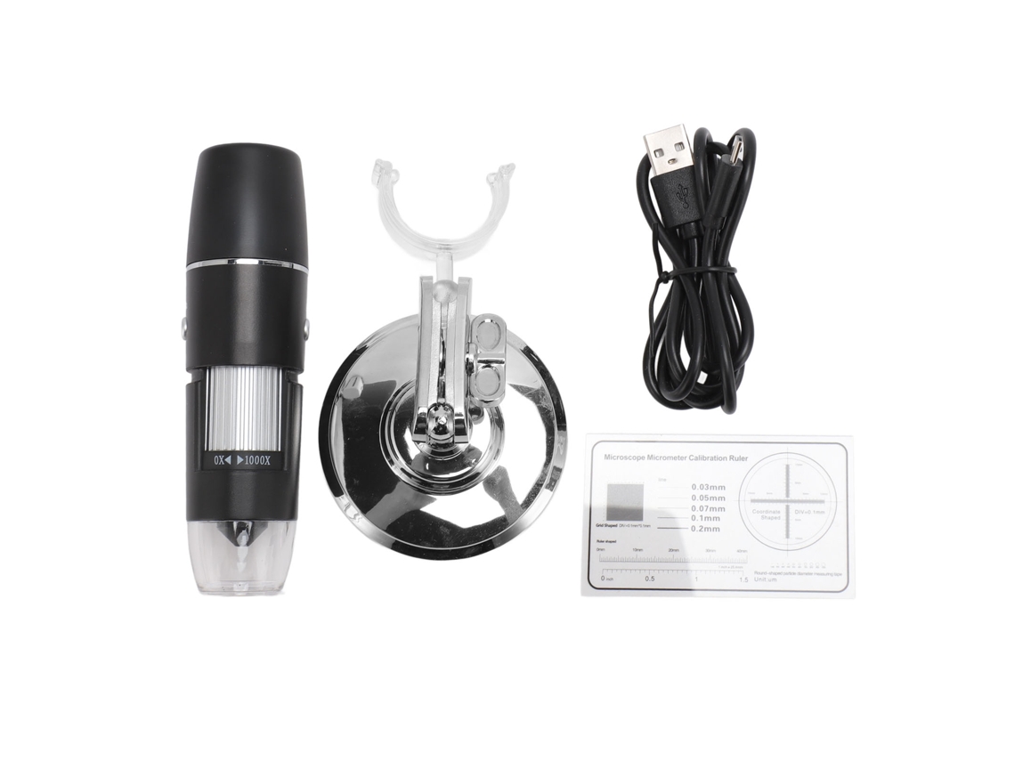 Microscopio Digital Inalámbrico 0-1000x 8 Luces Led Cámara Usb Wifi Portátil Mini Para Teléfono Pc Tablet