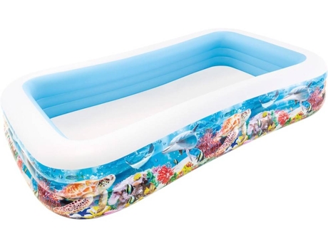 Piscina Hinchable Infantil INTEX Tropical (999l - 305x183x56cm)
