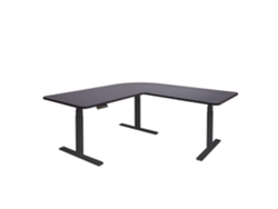 Escritorio De Esquina Mesa Para Ordenador Regulable Eléctricamente En Altura 178x178cm Mdf Negro 04_0002504