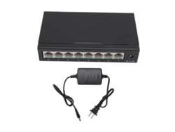 Switch Ethernet De 8 Puertos 10/100mbps No Administrado Hub De Red Para Hogar Escritorio Sin Ventilador 100-240v Plug Us