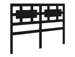 Maison Exclusive - Cabecero De Cama Madera Maciza De Pino Negro 185,5x4x100 Cm