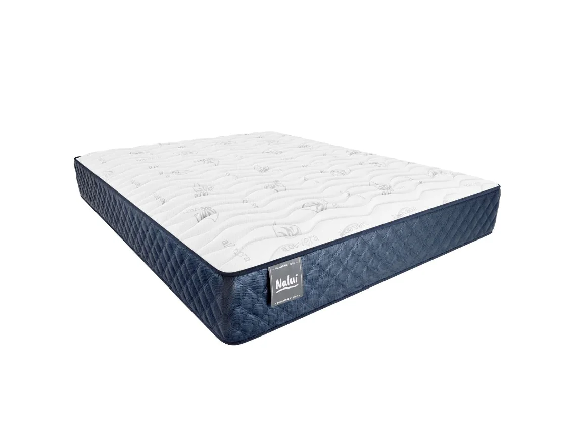 Colchón Viscoelástico 67x190 Cm NALUI Mulhacén Dualsense Multicapa,núcleo Gravityfoam, Firmeza Alta, Reversible, Transpirable. Hecho En España Azul