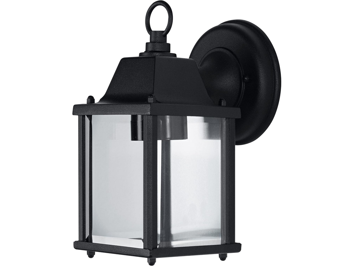 Luminária Led De Parede E Teto Para Áreas Externas, Soquete E27, Preta