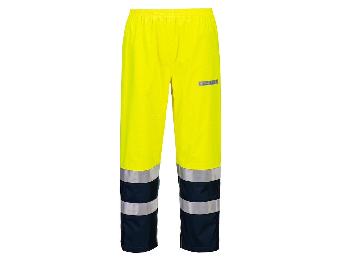 Pantalón Bizflame Rain+ Hi-vis Light Arc Amarillo Marino / Xxl