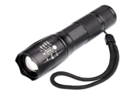 Linterna de camping Yizhood impermeable con zoom, color negro