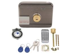 Cerradura electrónica eléctrica, sistema de seguridad con control de acceso, alta protección antirrobo, diseño mecánico ajustable, modo de funcionamiento automático.