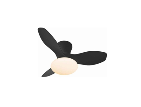 Ventilador DC TULIP negro led conectividad dimable control remoto AKUNADECOR