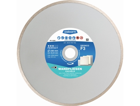 Dronco-F3-230-Disco de diamante Perfect F3 Azulejos (Antes GRF) Ø 230 mm
