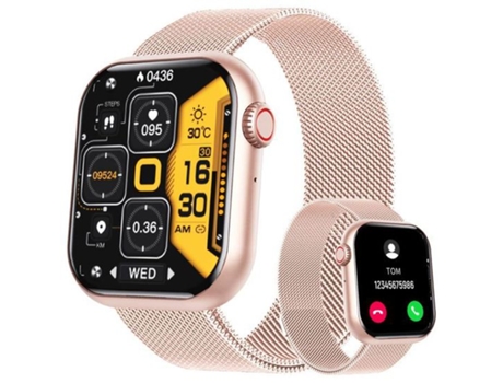 Smartwatch CHRONUS F57 Touch Impermeable Podómetro Cardio Rosa