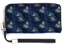 Cartera Cuero Con Cremallera Para Mujer Diseño Estampado