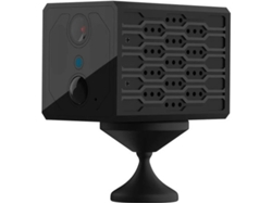 Mini cámara espía portátil con audio infrarrojo, ideal para niñeras, coches, hogar, seguridad de escritorio, batería de 128 GB Yizhood (negro)