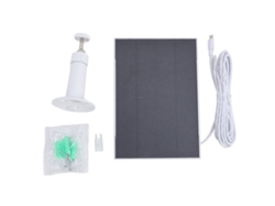 Painel Solar 8w Para Câmera De Comedouro De Pássaros Campainha Bateria Ip66 360° Usb C Branco