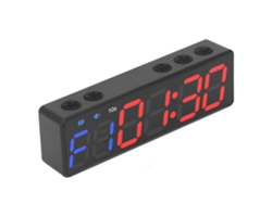 Timer De Gimnasio Portátil Cronómetro De Entrenamiento Intervalo Reloj Fitness Pantalla Digital Grande Magnético Recargable Azul Y Rojo