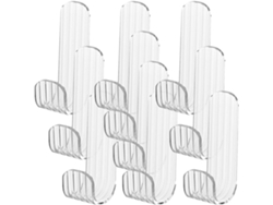 Ganchos De Pared Adhesivos, Autoadhesivos, Resistentes, Diseño Transparente Para Baño Y Cocina