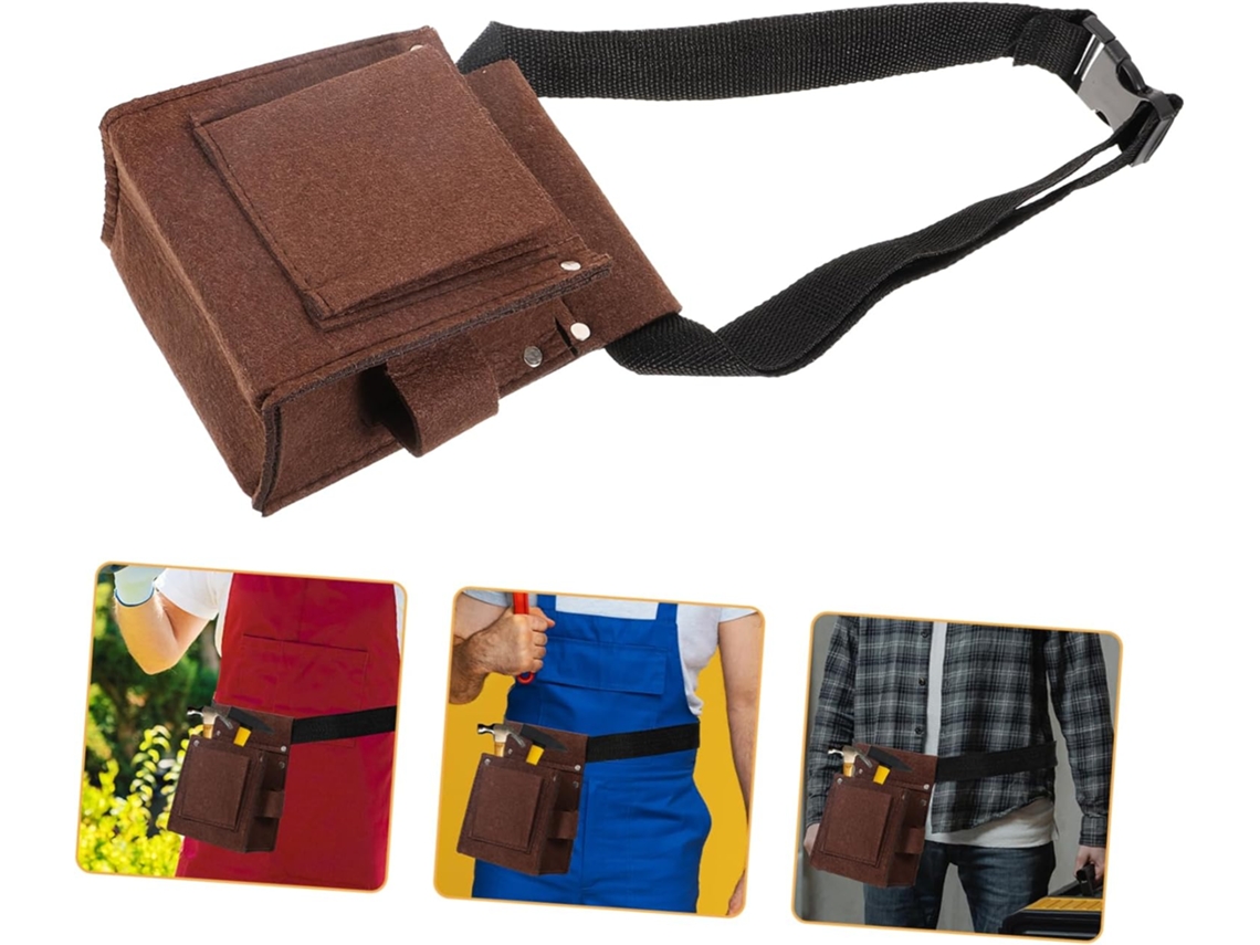 Cinturón portaherramientas portátil con bolsillo pequeño. Slowmoose