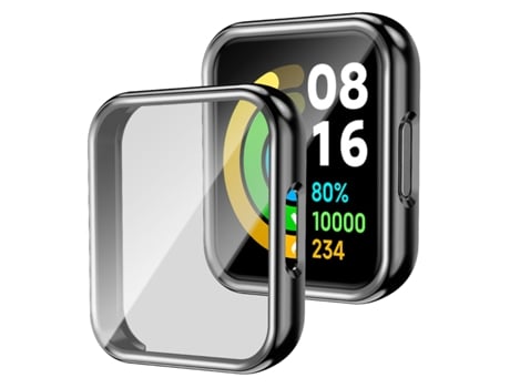 Funda protectora para reloj hueco Xiaomi Redmi Watch 2 TPU con película protectora (negro)