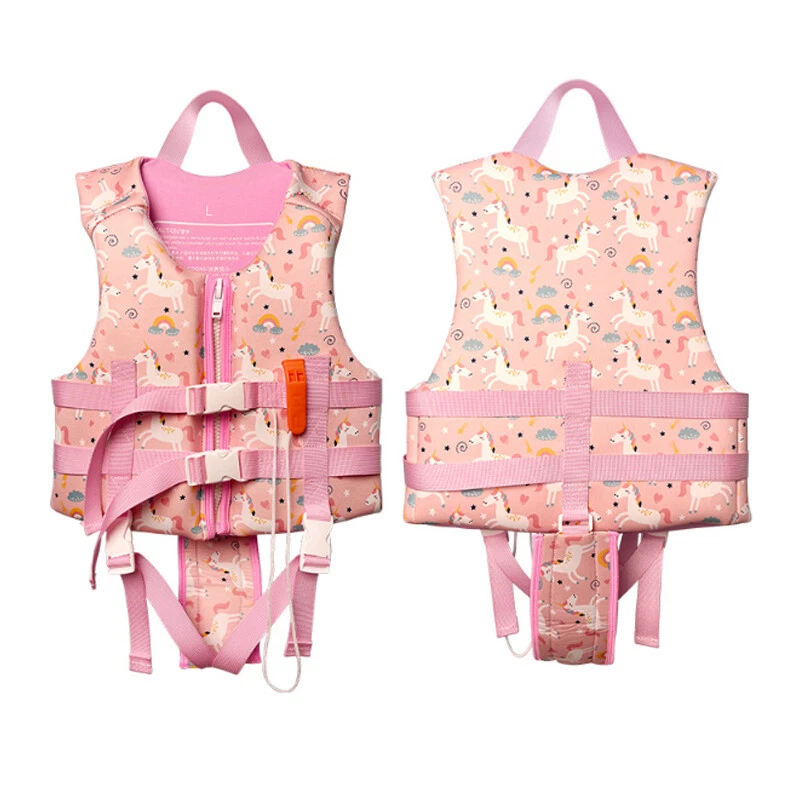 Chaleco salvavidas infantil para niños de 100-115 cm/13-21 kg, talla M Eifson (rosa)