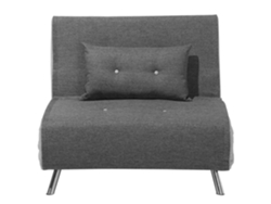 Sofá cama BELIANI Farris de Poliéster Gris 100x191x89
