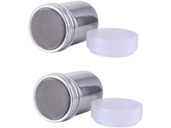 2026-22433-2 Unidades Cenicero De Harina Azúcar Sal, 7oz Acero Inoxidable Para Cocina Con Tapa Antipolvo