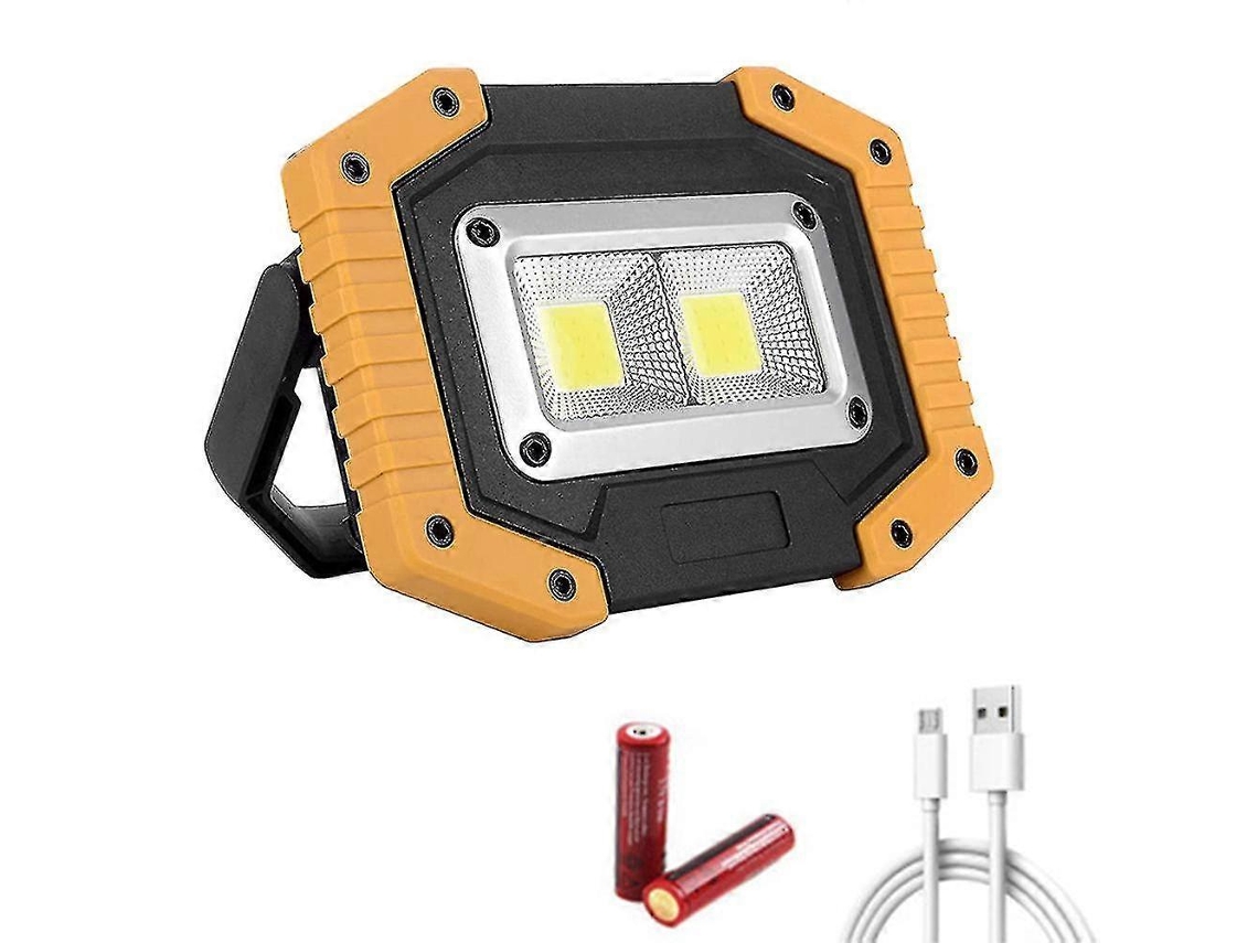 Linterna de trabajo portátil Rebe, linterna LED recargable para camping con 3 modos y resistencia al agua IP65.