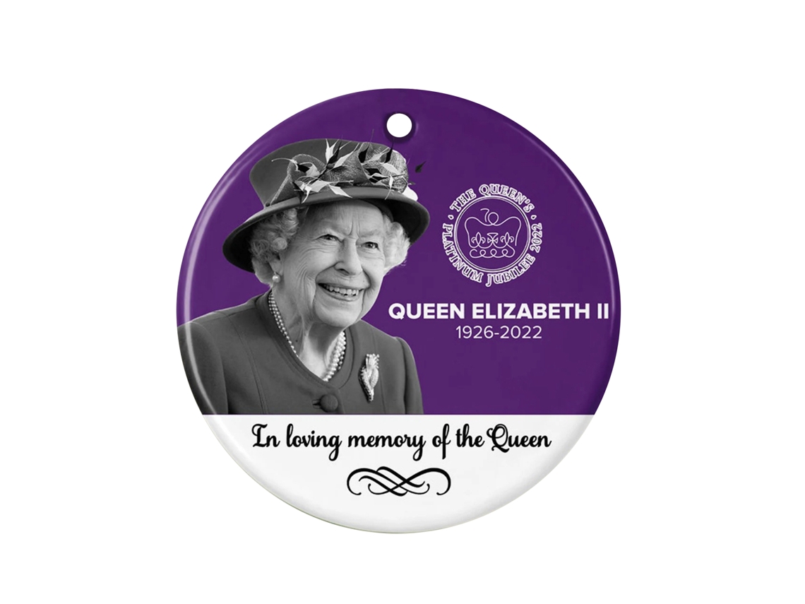 Colgante decorativo de acrílico para el Jubileo de la Reina Británica 2022