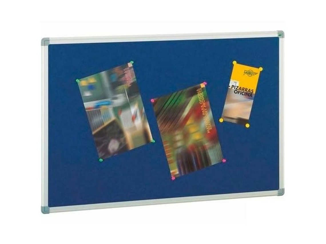 Tablero de Corcho Faibo 90 x 120 cm Gris Azul