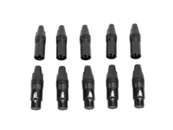 10 Conectores Xlr Profesionales Macho Y Hembra Para Cable De Audio De Micrófono Dmx