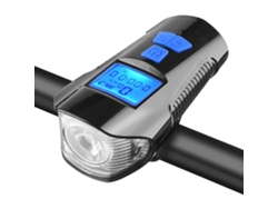 2026-velocímetro De Bicicleta Luz Delantera Usb Recargable Luz Nocturna Odómetro Con Claxon Para Ciclismo