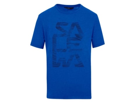 Camiseta de Hombre SALEWA Estampada Azul (S)