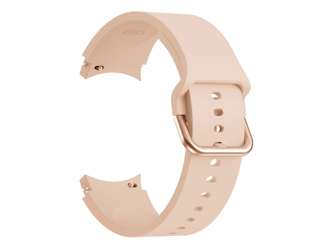 Bracelete Para Samsung Galaxy Watch 4 (44mm) - Silicone Universal Com Fivela - Rosa