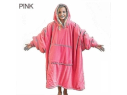 2026-chaqueta Con Capucha De Manta Ultra Plush Oversize Suave Reversible Con Bolsillo Para Uso Casero Y Exterior