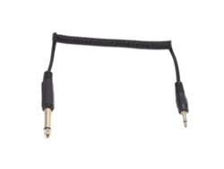 2026-cable Enrollado 6.35mm A 3.5mm De Oro, Cable De Audio Adaptador Espiral Para Sonido