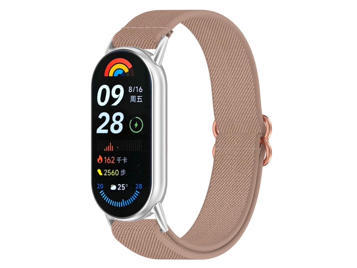 Pulsera para Xiaomi Smart Band 10/9/8 - Nailon elástico trenzado - Cierre deslizante