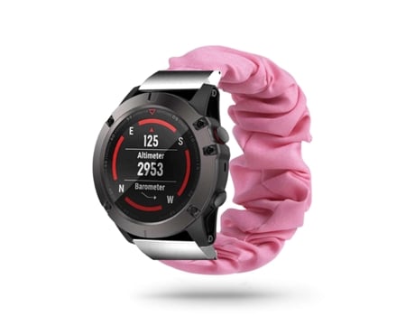 Correa Garmin Fenix 5X Pulsera Scrunchie Rosa