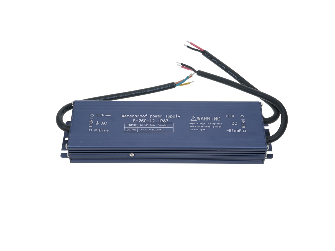 2026-fuente De Alimentación Transformador Switch Led Impermeable Ip67 12v 250w Ac 180-240v Para Tiras Led, Carteles Exteriores