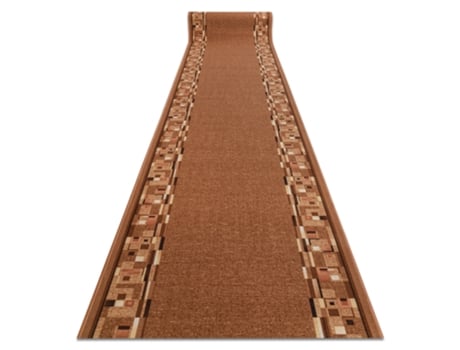 Alfombra de Pasillo con Refuerzo de Goma DYWANY LUSZCZOW (80 x 1050 cm - Poliamida - Beige)