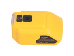 Adaptador Convertidor De Cargador De Batería Con Luz Led De Trabajo, Salida De Carga Usb De 12 V Cc A 14 V-22 V.